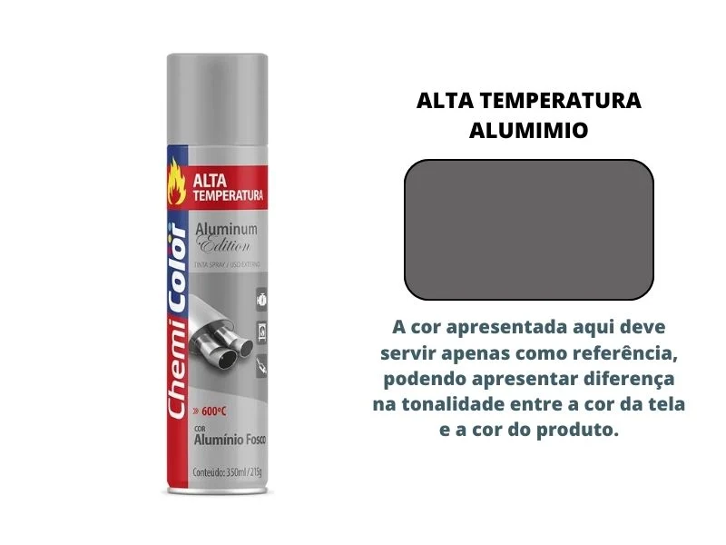 Tinta Spray Chemicolor Alumínio Fosco 350ml